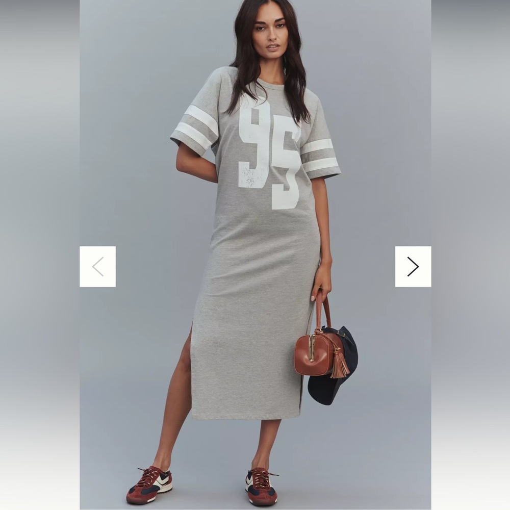 Daily Practice Short-Sleeve Graphic Midi Dress